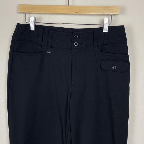 REI Co-op Women’s Black Hiking Pants Size 8‎ Stretch Outdoor Performance Nylon - Picture 2 of 8